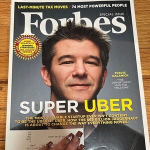 Forbes Special Issue Magazine - 'SUPER UBER' Cover Travis kalanick